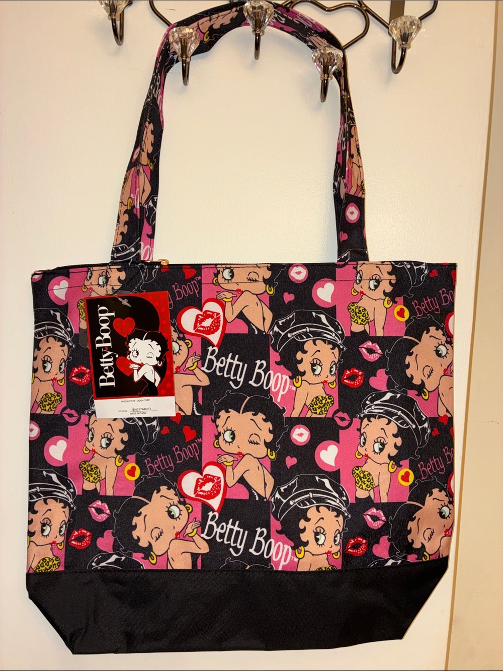Betty Boop Canvas Tote & coin bag